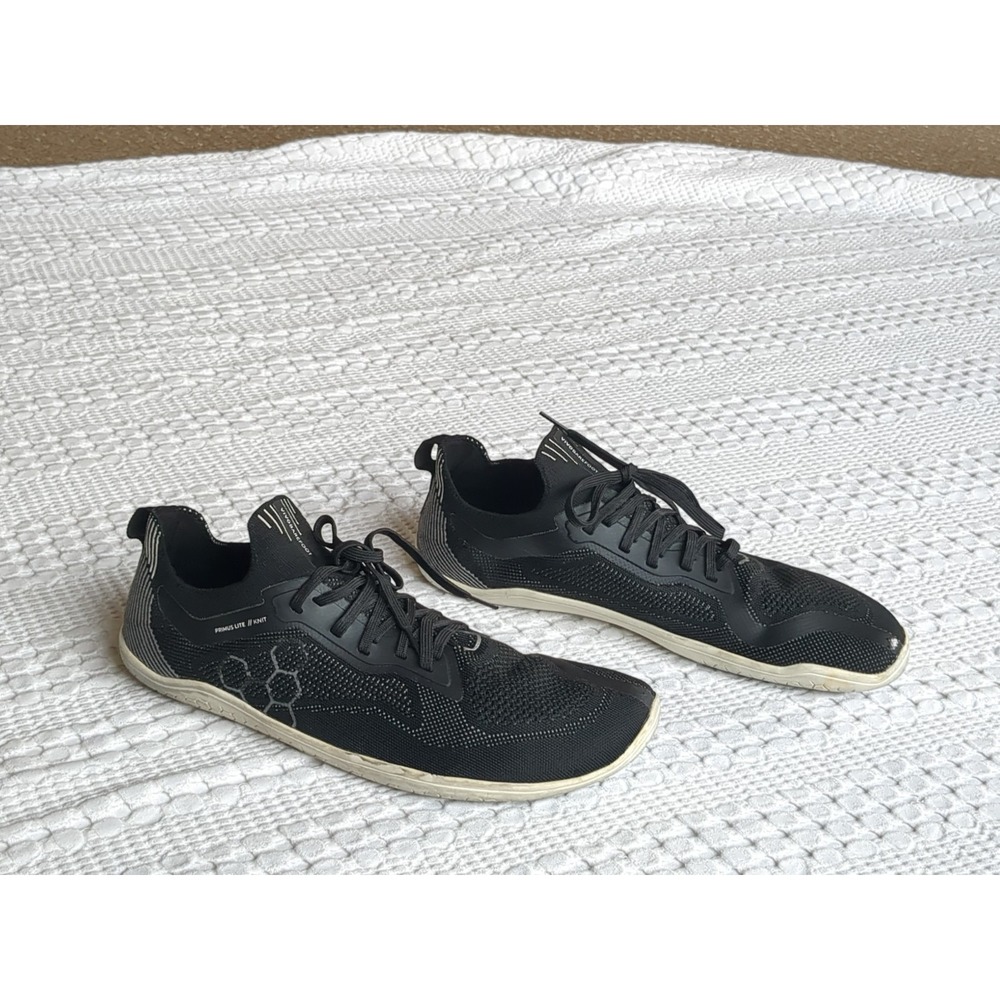 Vivobarefoot Primus Lite Knit Size 11-11.5 SEE MEASUREMENTS Black White